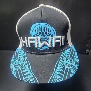 Aloha Headwear Hat Hawaii Spell Out Embroidered Cap Adjustable White Black Blue